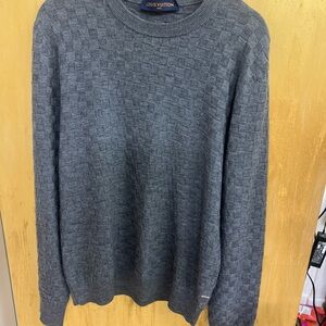 Louis Vuitton Damier Grey Crewneck Size L Excellent Condition